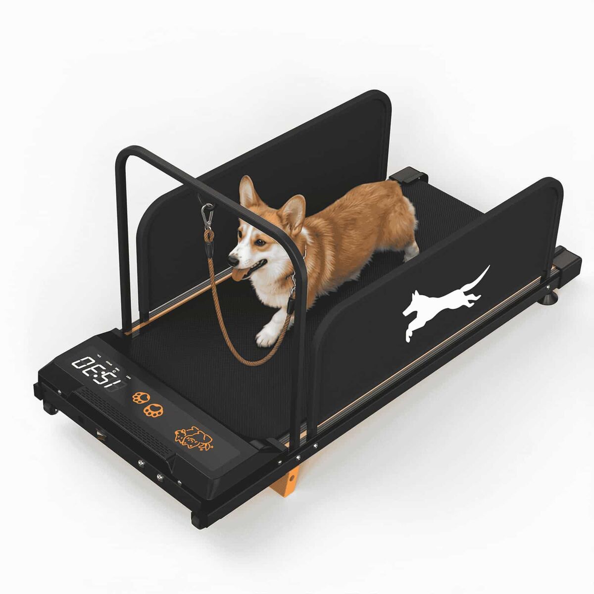Passadeira para cães de pequeno porte - treino silencioso e portable para animais de estimação, machine de fitness para interior, edição 2026 - noir