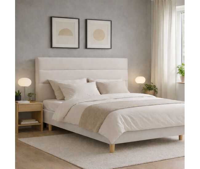 Cabeceira de cama 2 linhas milano cement 120 x 90 cm