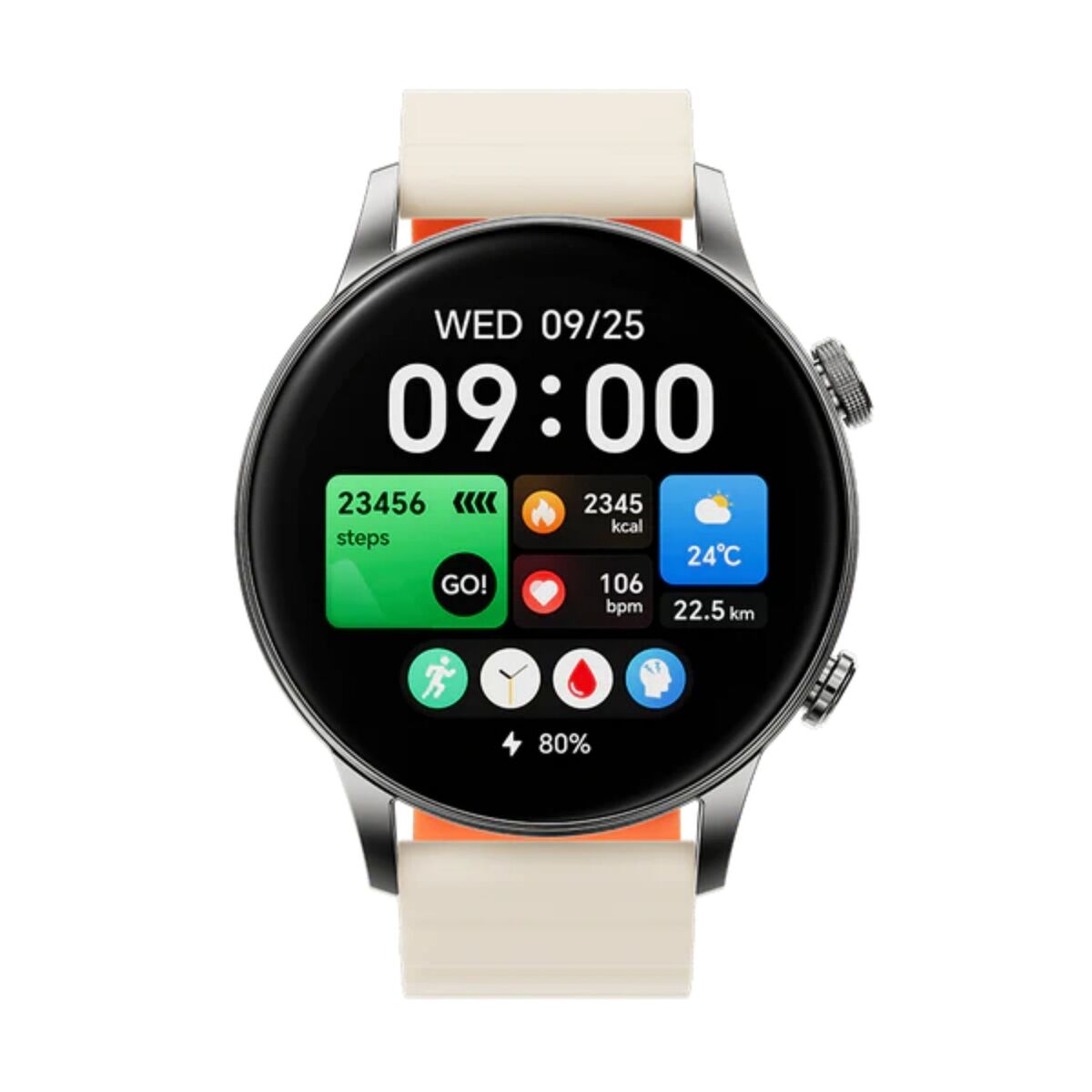 Smartwatch gps black shark s3 1,43" amoled gps 15 dias cor argenté