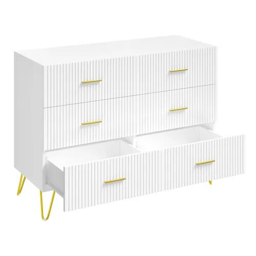 Aparador 100 x 40 x 75 cm - design elegante, móvel auxiliar multifuncional com espaço de arrumação e que pode ser utilizado como consola/móvel de tv -