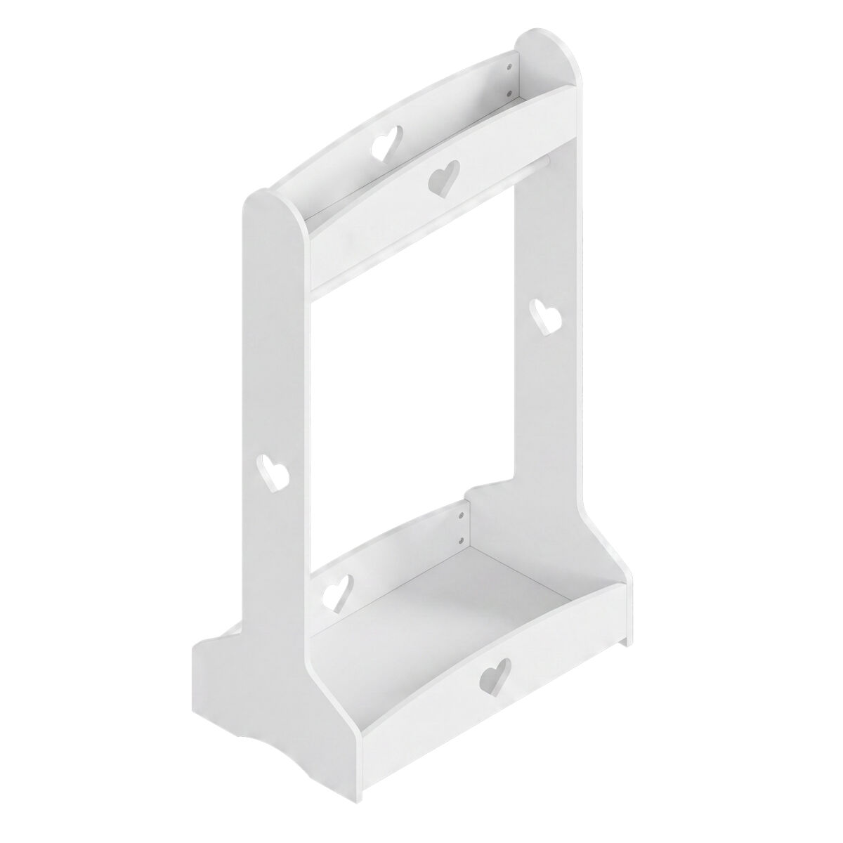 Bengaleiro infantil haandsvanssad con compartimento aberto126x73x43cm blanc [en.casa]
