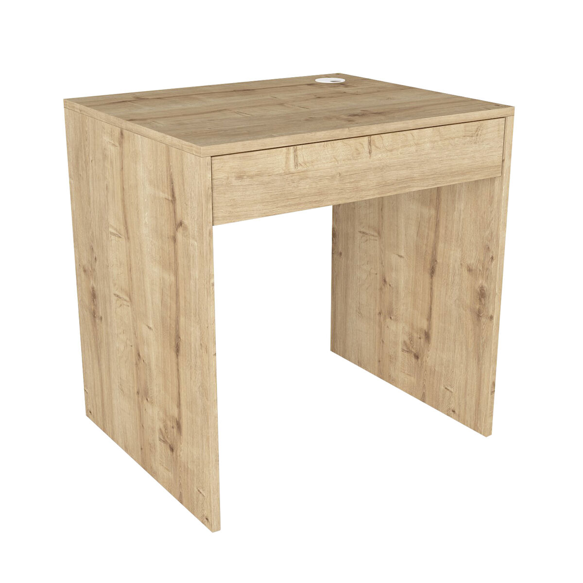 Secretária zafiro de 72 x 60 cm com gaveta, mesa de estudo e escritório, design compacto para escritório e quarto