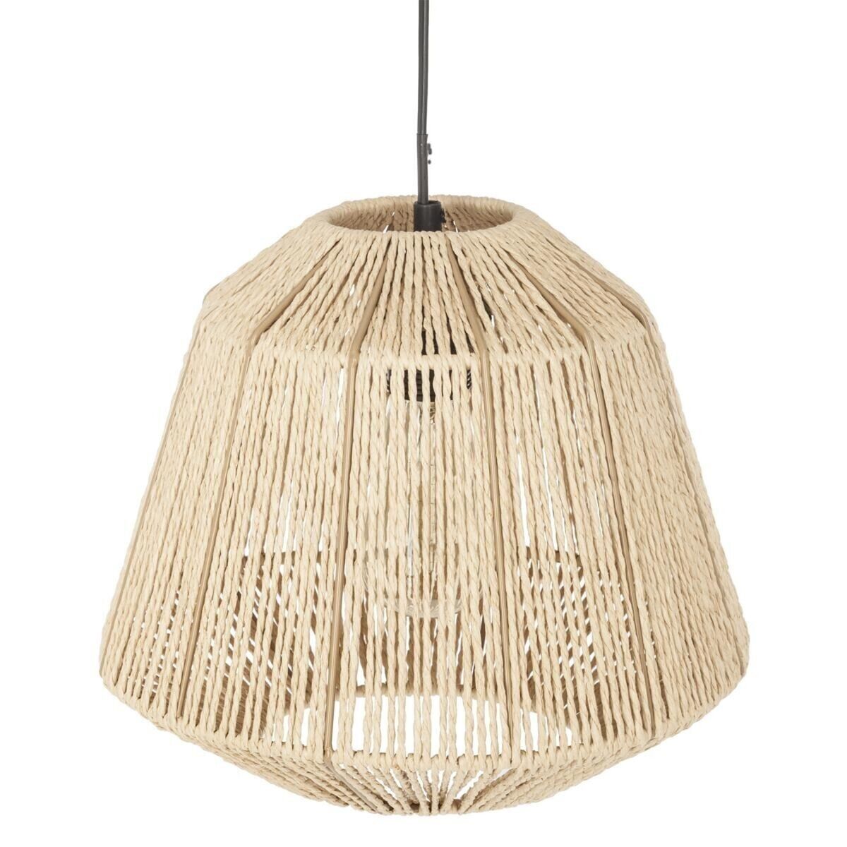 Candeeiro de teto suspenso em corda jily ø29x23,8 cm cor bege