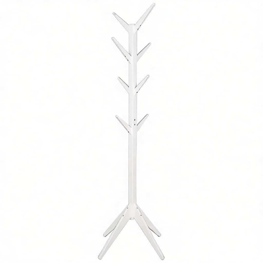 Cabideiro de parede - design moderno e elegante para a sala de estar - branco