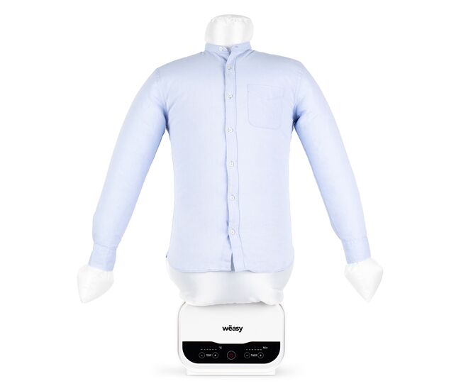 Weäsy iro320 manequim de engomar e secagem automática magic pressing para camisas, 1200w, até 130°c, blanc