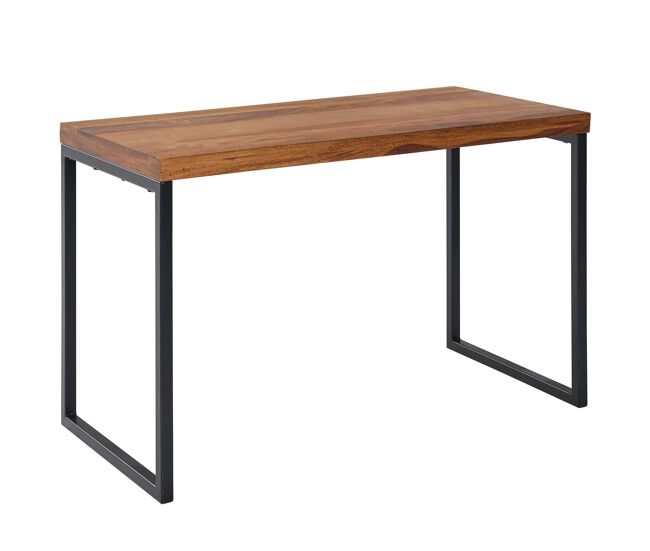 Mesa em madeira maciça de sheesham / metal 117 x 59 x 76,5 cm mesa