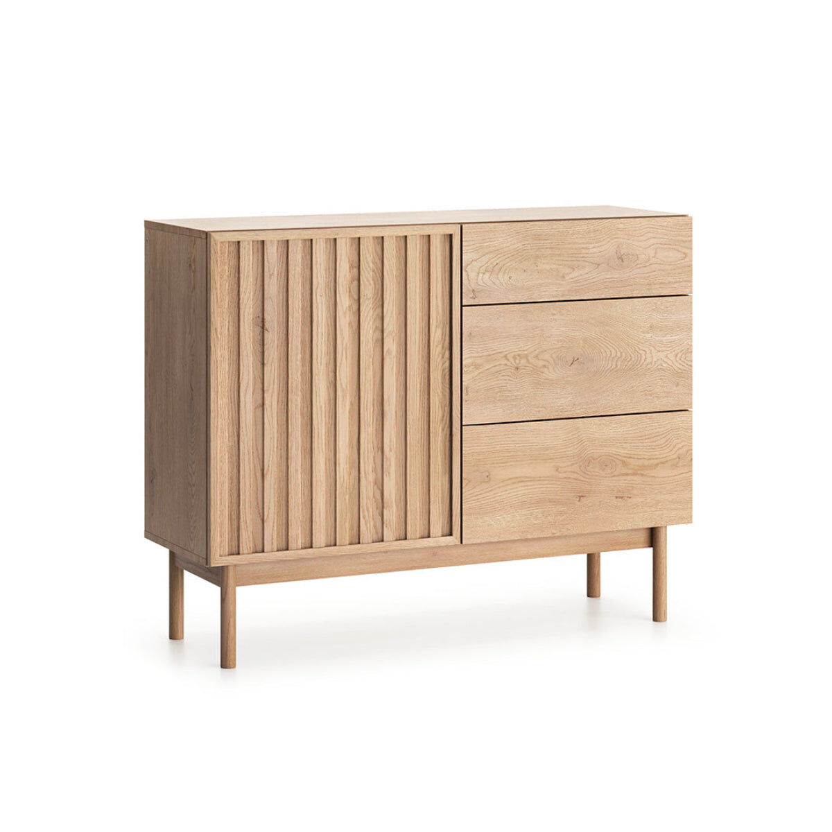 Aparador idor wood 1 porta 3 gavetas