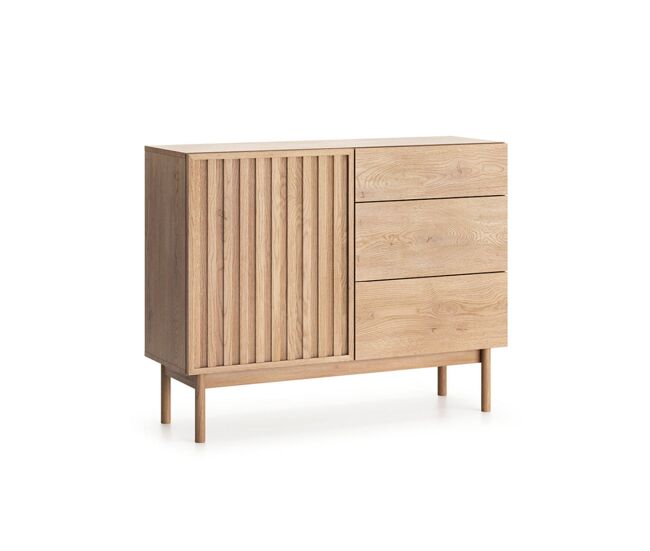 Aparador idor wood 1 porta 3 gavetas