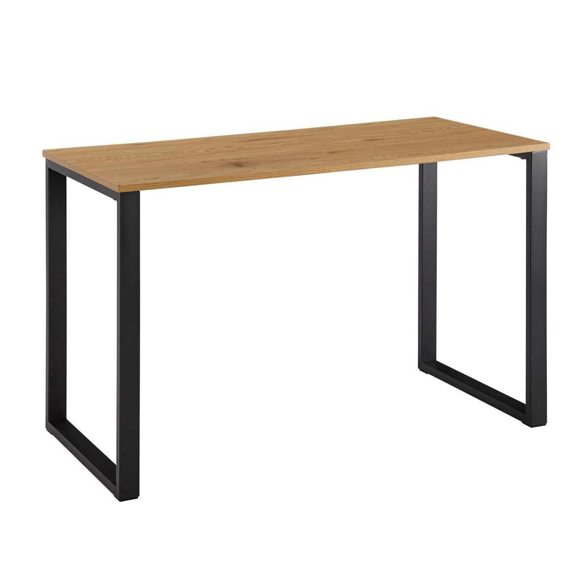 Mesa decoração carvalho / preto 120 x 60 x 76 cm mesa de design