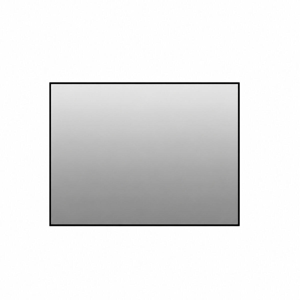 Espelho de casa de banho 60 x 80 cm - moldura em alumínio noir, sem cobre, montável na horizontal e na vertical - noir