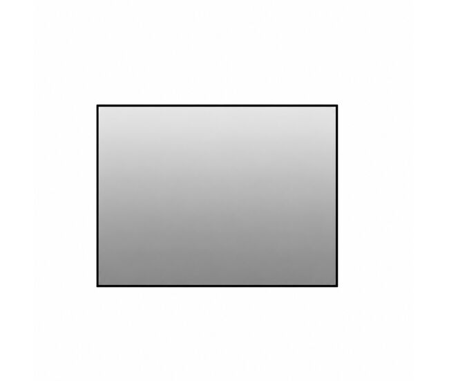 Espelho de casa de banho 60 x 80 cm - moldura em alumínio noir, sem cobre, montável na horizontal e na vertical - noir