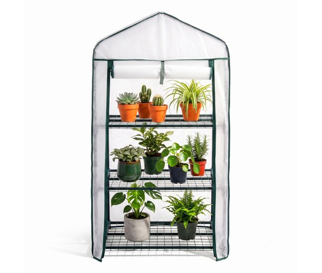 Estufa jardim 3 andares tecido não tecido nyana garden aço resistente ideal meia-estação