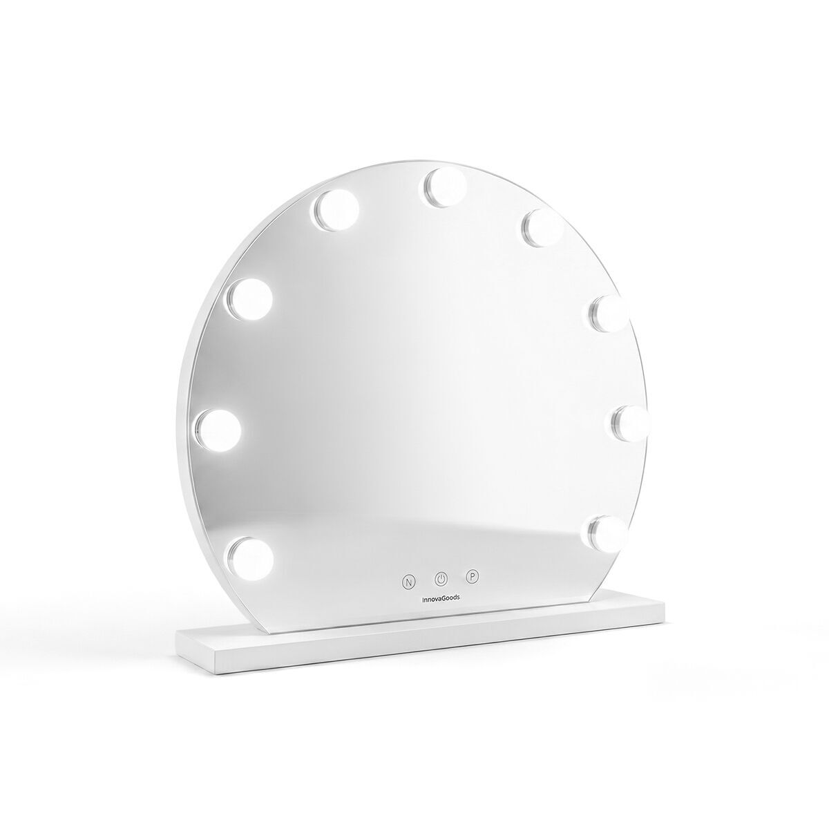 Espelho hollywood, 9 led, 3 tons, brilho regulável innovagoods