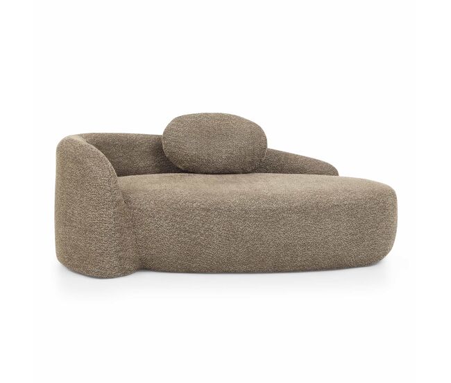 Sofá individual em tecido teddy fleece - design minimalista arredondado, estofamento macio com almofada, ideal para a sala de estar, quarto e