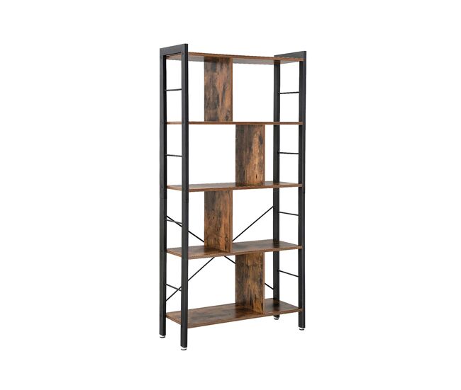 Estante 154 cm, castanho/preto