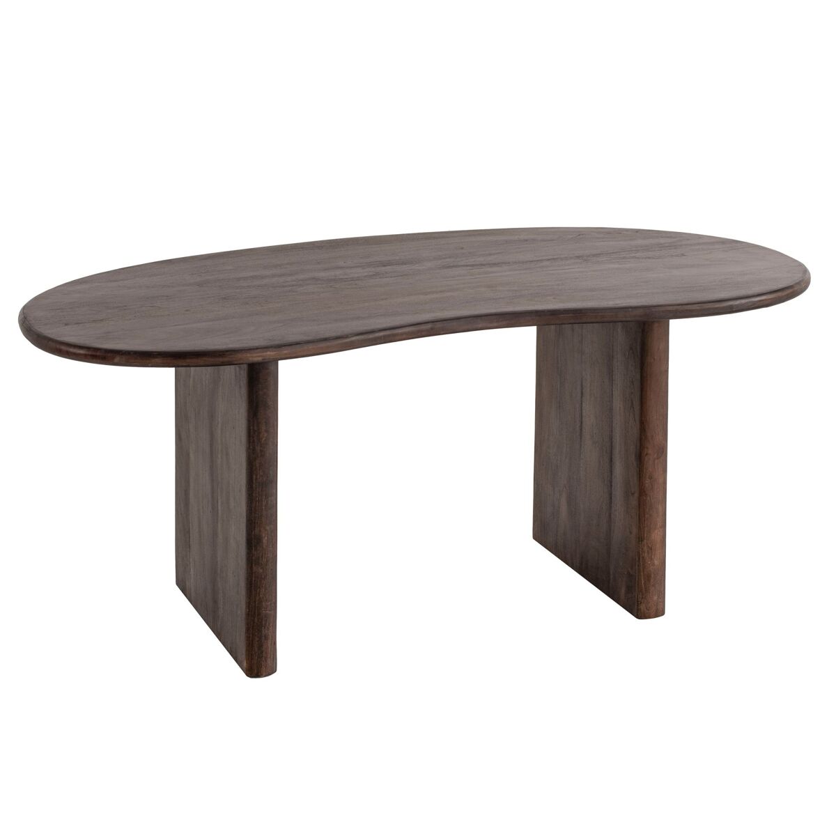 Mesa 180 x 90 x 75 cm madeira maciça de acácia retro; mesa home office sólida em forma