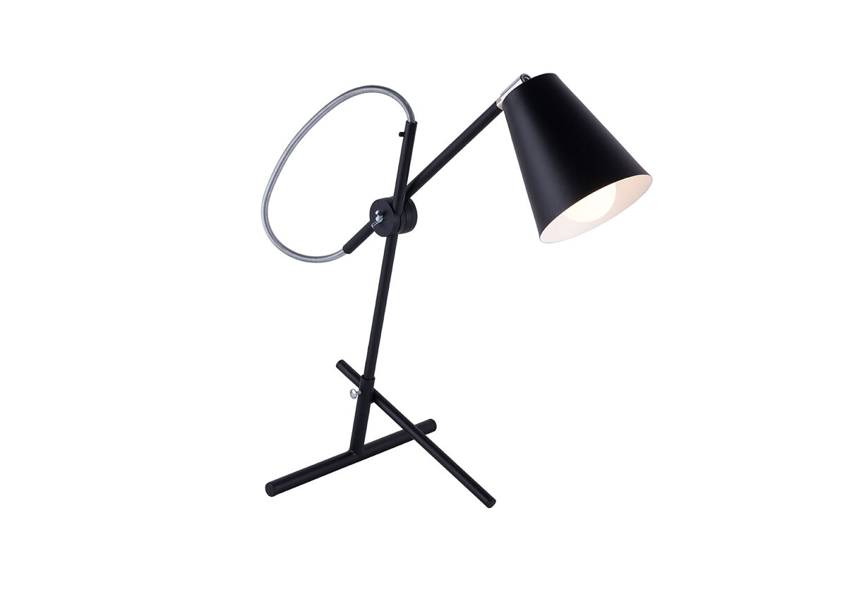 Candeeiro de mesa arte, preto