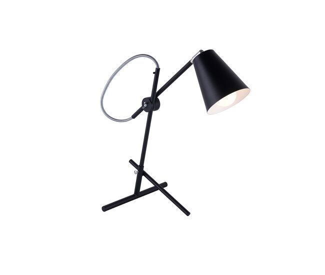 Candeeiro de mesa arte, preto