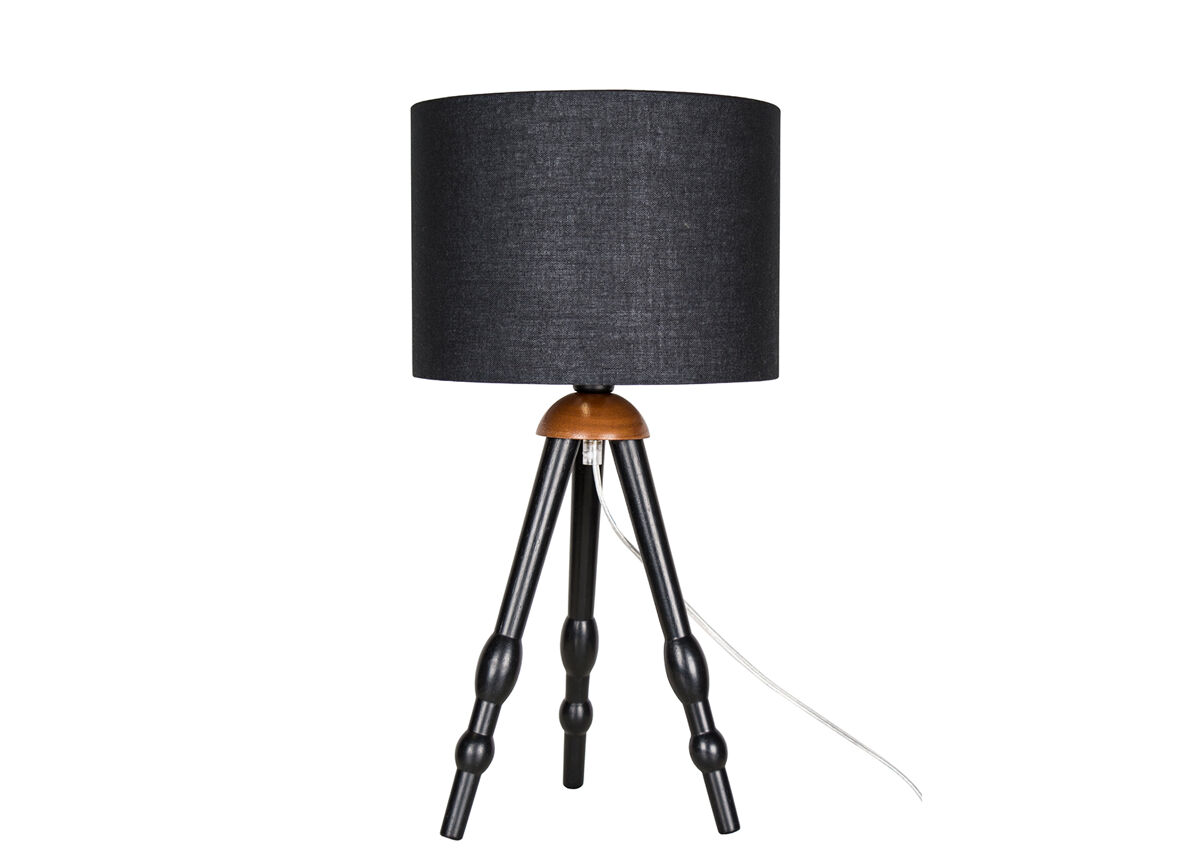 Candeeiro de mesa anastasia, preto