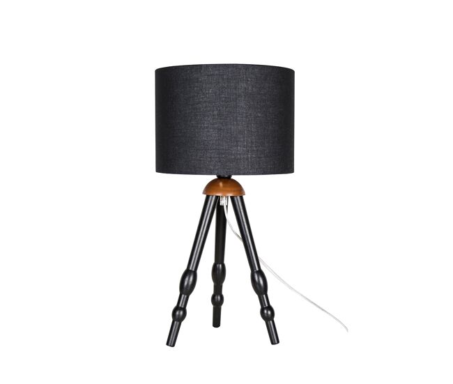 Candeeiro de mesa anastasia, preto