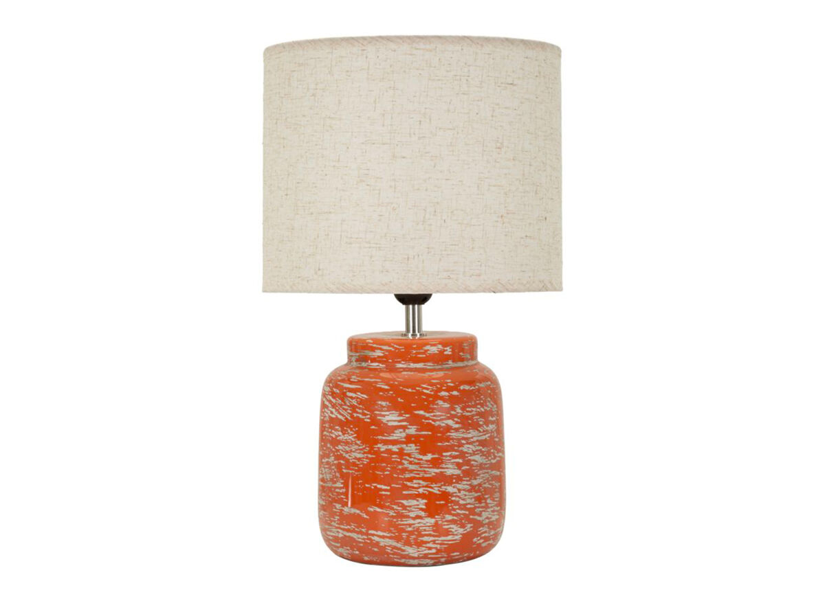 Candeeiro de mesa hut ø 27x47,5 cm, laranja