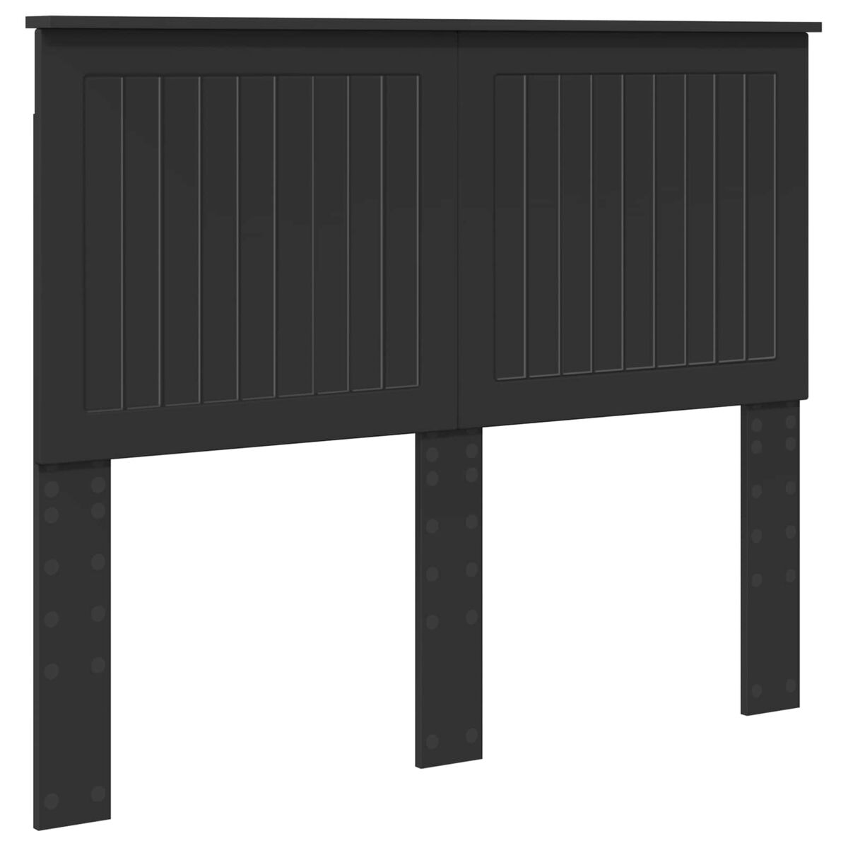 Cabeceira para cama de casal moderna carvalho noir 135 cm madeira processada