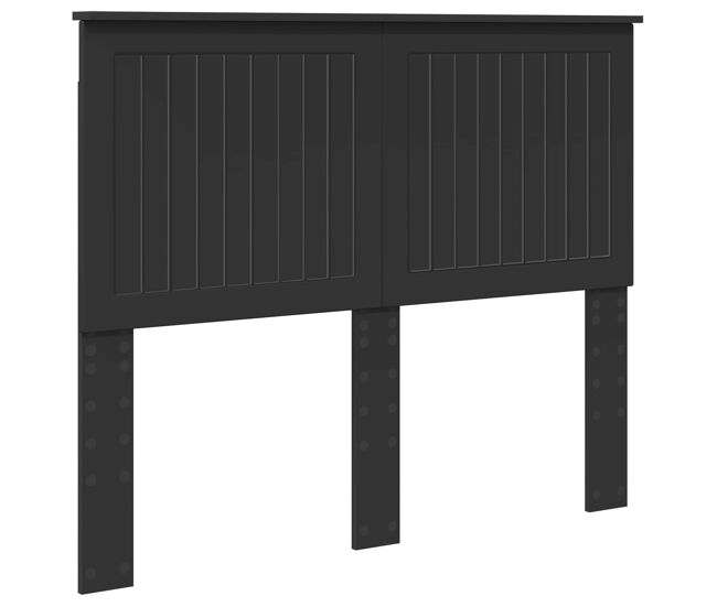 Cabeceira para cama de casal moderna carvalho noir 135 cm madeira processada