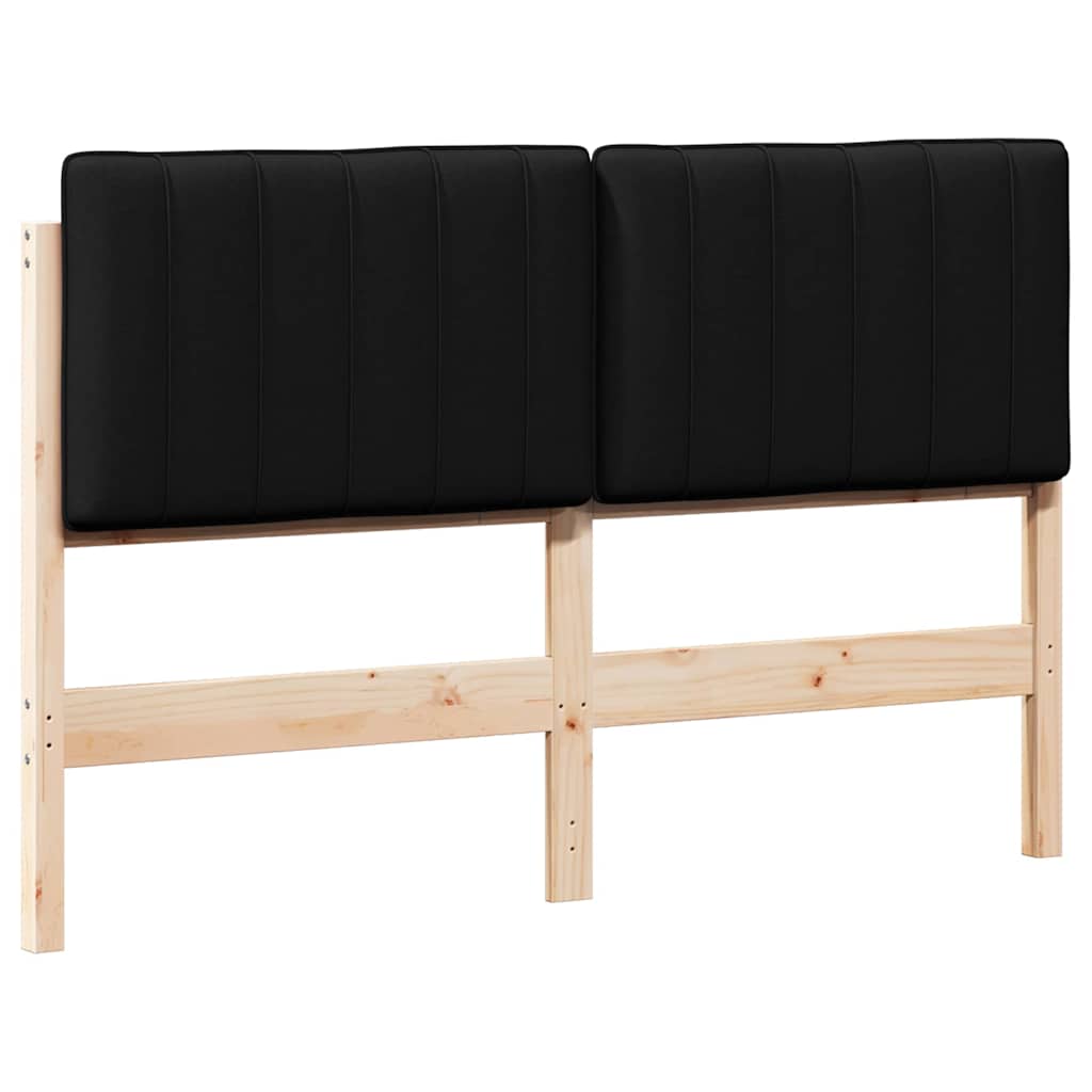Cabeceira para cama de casal moderna estofada com cabeceira para cama de casal moderna marrom e noir 135 cm