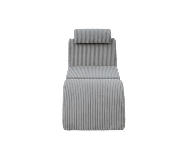 Poltrona ergonómica moderna - design exclusivo, almofada removível, espuma de alta elasticidade - gris claro