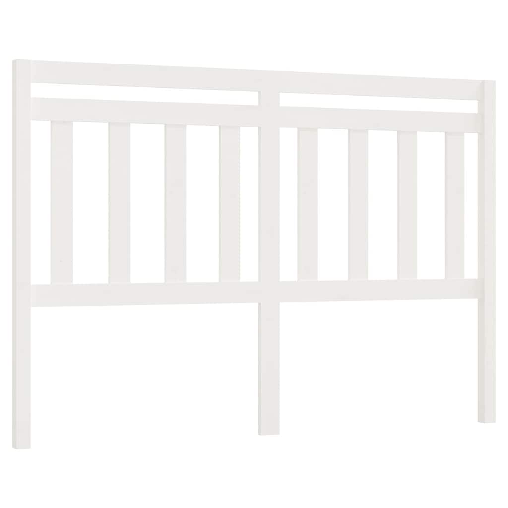 Cabeceira de cama moderna, para cama de casal 166x4x100 cm pinho maciço blanc