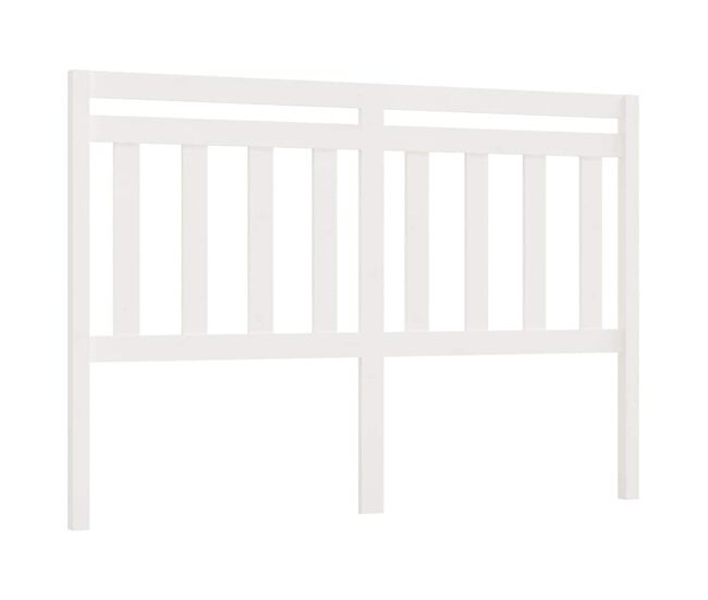 Cabeceira de cama moderna, para cama de casal 166x4x100 cm pinho maciço blanc