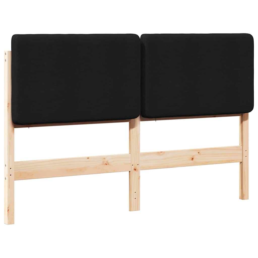 Cabeceira para cama de casal moderna estofada com cabeceira para cama de casal moderna marrom e noir 160 cm