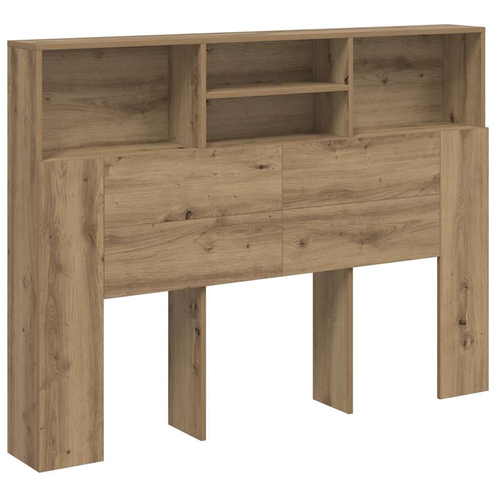 Cabeceira de cama moderna, para cama de casal carvalho artesanal 140x19x103,5 cm