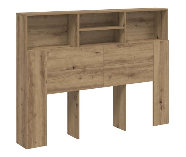 Cabeceira de cama moderna, para cama de casal carvalho artesanal 140x19x103,5 cm