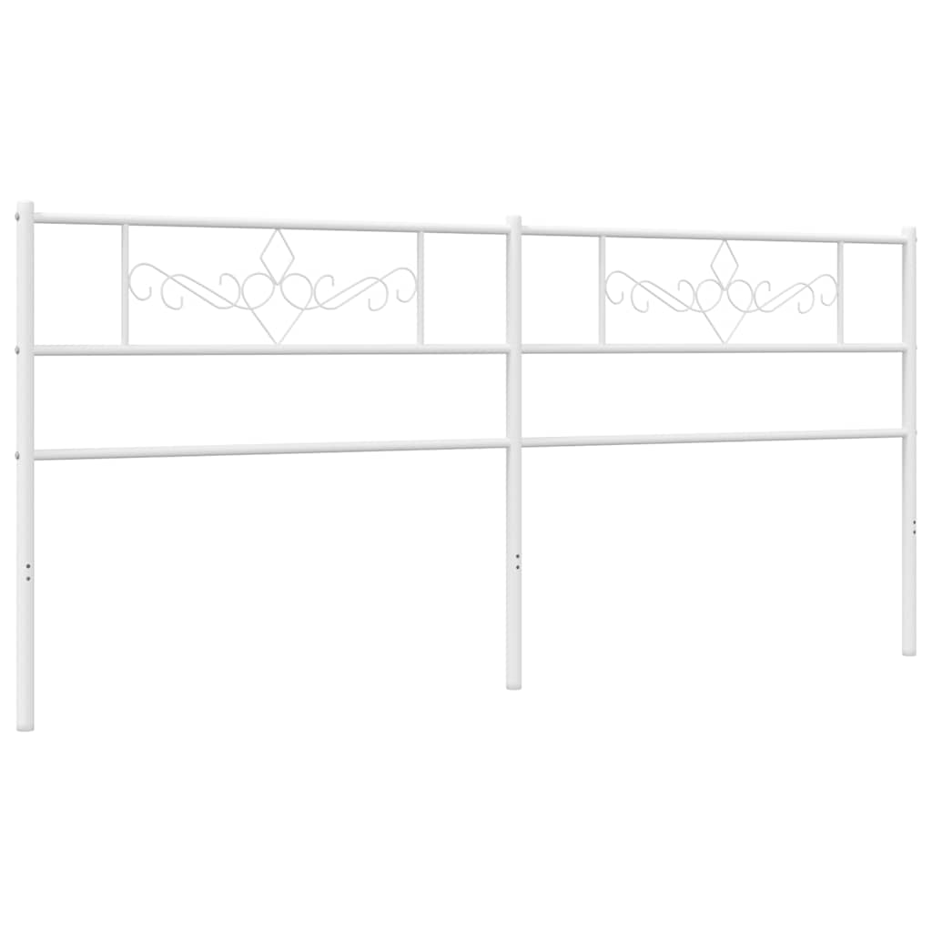 Cabeceira para cama de casal moderna de substituição 180 cm metal blanc