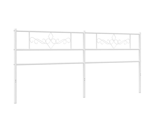 Cabeceira para cama de casal moderna de substituição 180 cm metal blanc