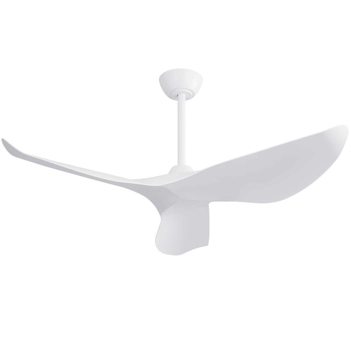 Ventilador de teto de 38" (96,5 cm) – motor dc, sem luz e com comando à distância – blanc
