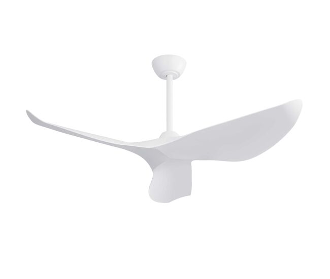 Ventilador de teto de 38" (96,5 cm) – motor dc, sem luz e com comando à distância – blanc