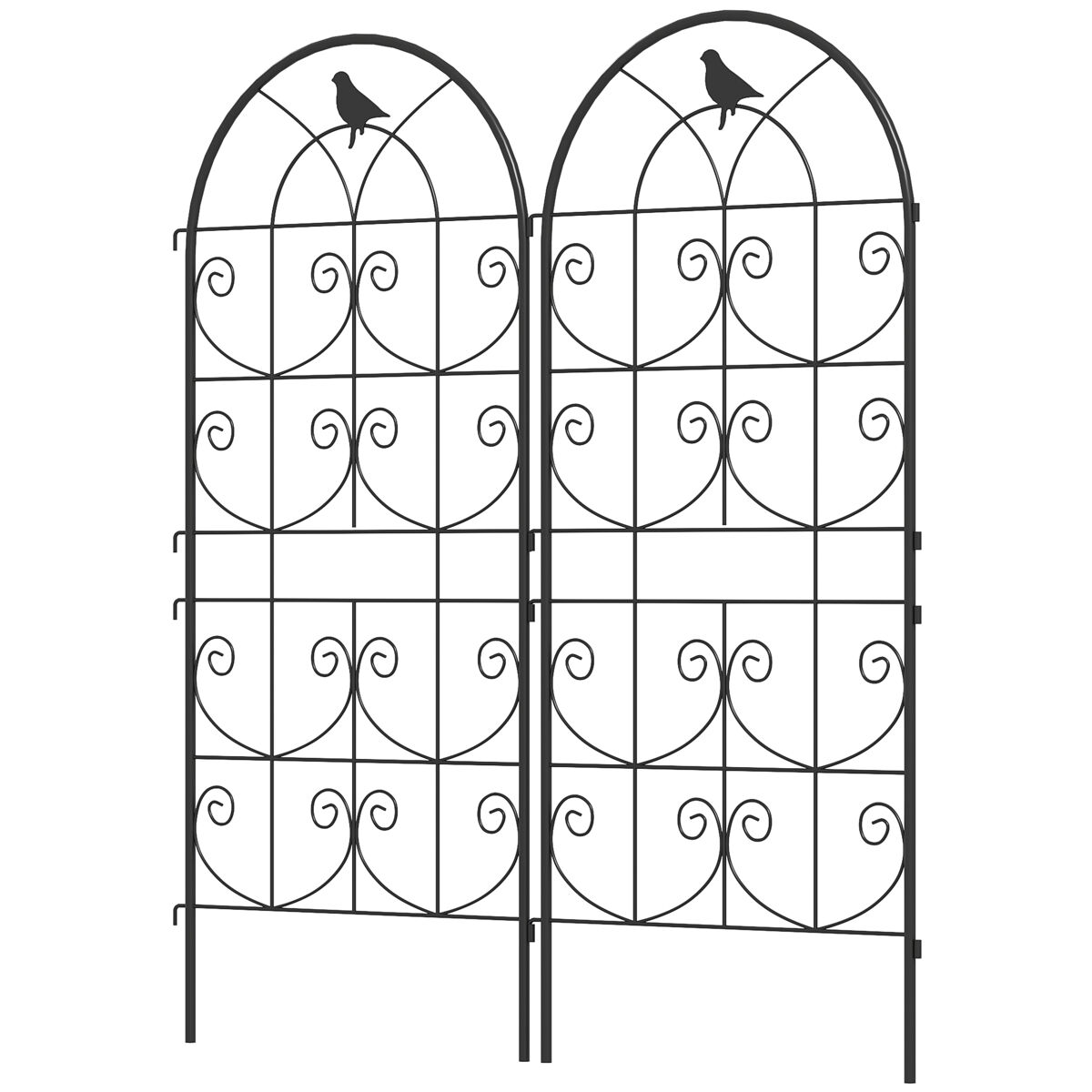 Suporte para plantas para exterior conjunto de 2
