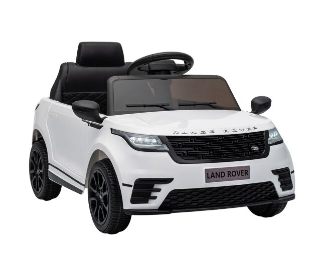 Aiyaplay carro infantil range rover velar com licença, 12v, controlo remoto, suspensão nas 4 rodas, arranque suave, luzes, música e buzina, blanc