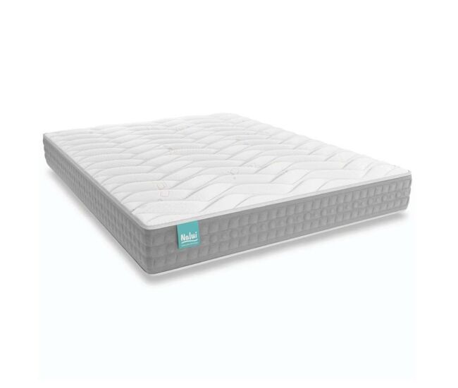Colchão viscoelástico talaia nalui reversível firmeza média com tecido stretch bambu gris