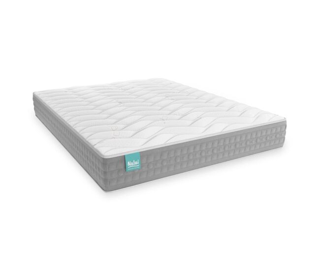 Colchão viscoelástico talaia nalui reversível firmeza média com tecido stretch bambu gris