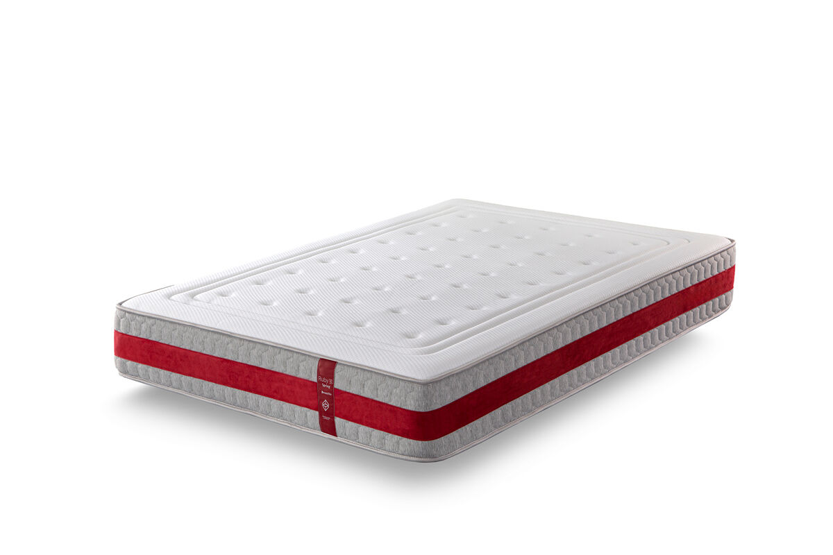 Colchão viscoelástico 100x200 cm ruby flex - altura +/- 30 cm - firmeza média - alta adaptabilidade - espuma flexcel - lado inverno/verão