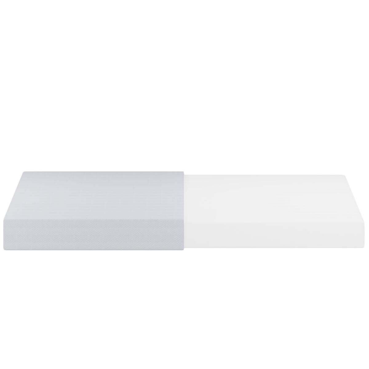 Colchão 90x200cm - ergonómico, respirável, certificado öko-tex, com partículas antiderrapantes e alças - blanc