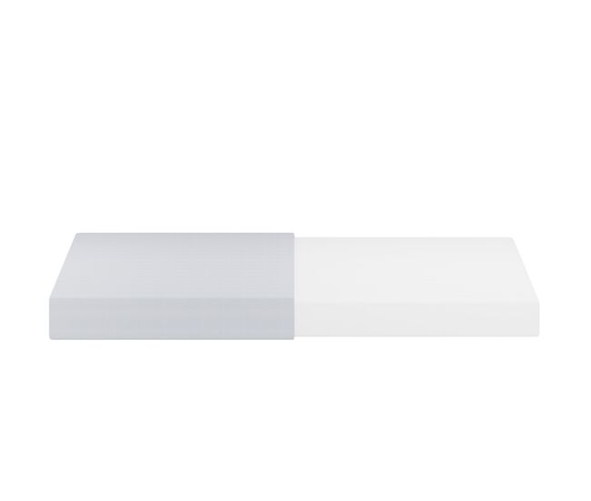 Colchão 90x200cm - ergonómico, respirável, certificado öko-tex, com partículas antiderrapantes e alças - blanc