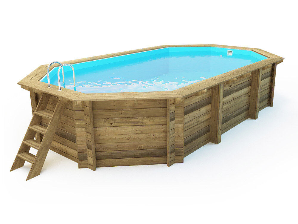 Piscina de madeira brazilia 130" 5,86 x 3,86 x 1,31 m