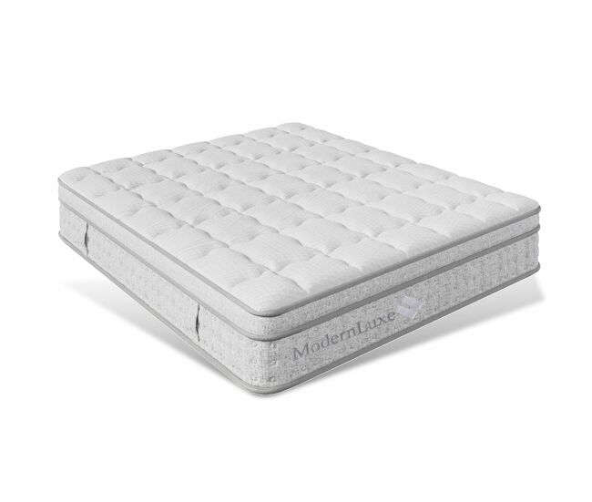 Colchão híbrido 140 x 190 cm - 7 zonas, núcleo de molas ensacadas e espuma de alta densidade, suporte pontual e respirável - branco
