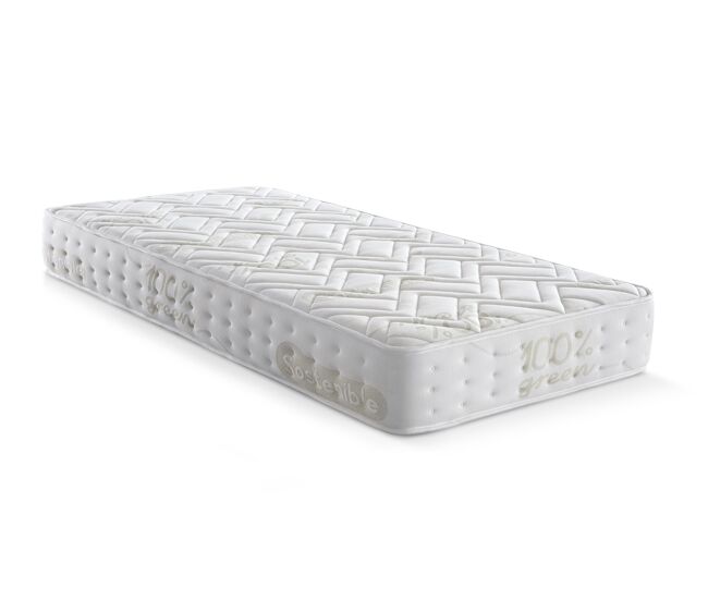 Colchão 90x200 | häusbed | colchão ecológico sleep one organic h18 | altura 18cm | núcleo bioform 45d de alta densidade | conforell ecossustentável |