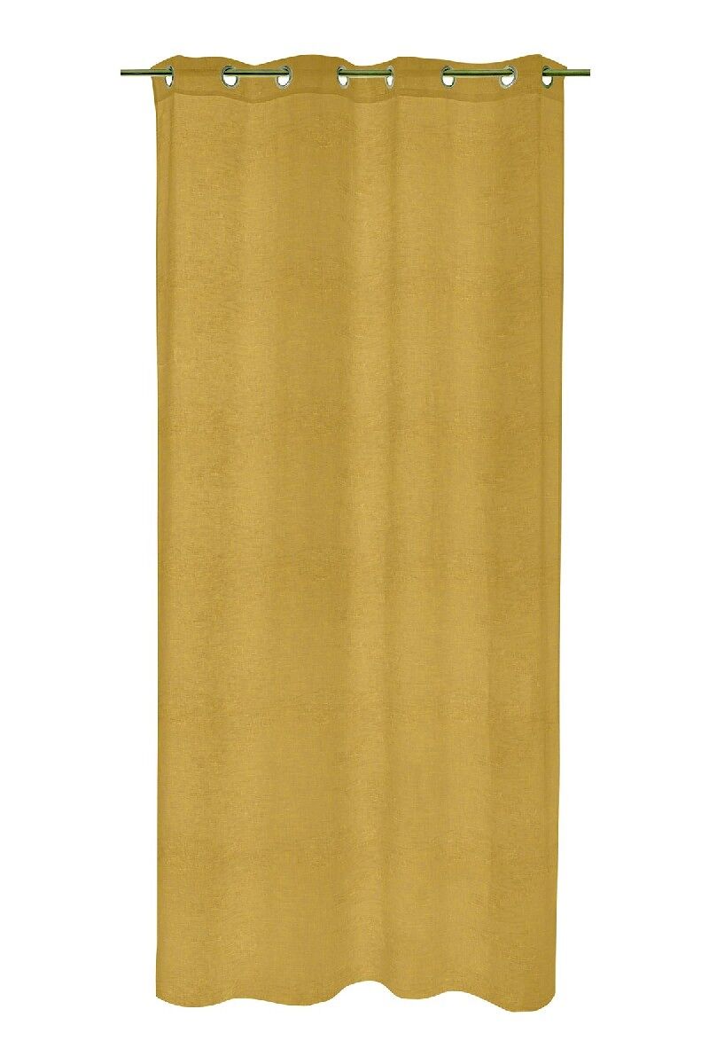 Cortina colin 140x250cm cor amarela