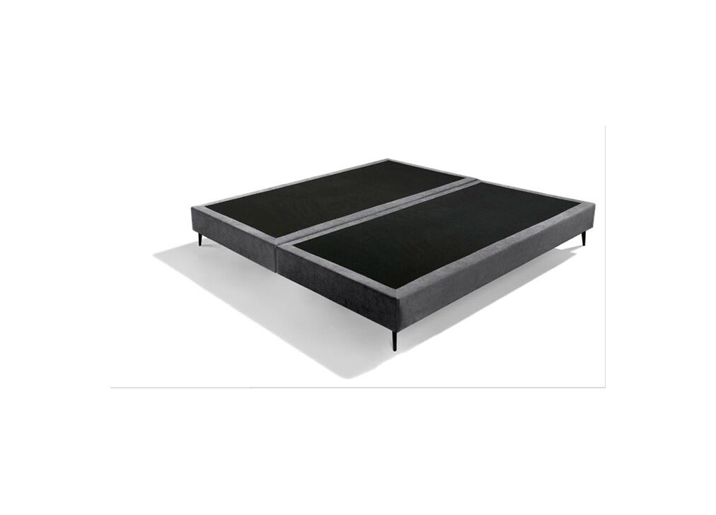 Base LOUVRE tecido cinza SOMNALIS PREMIUM
